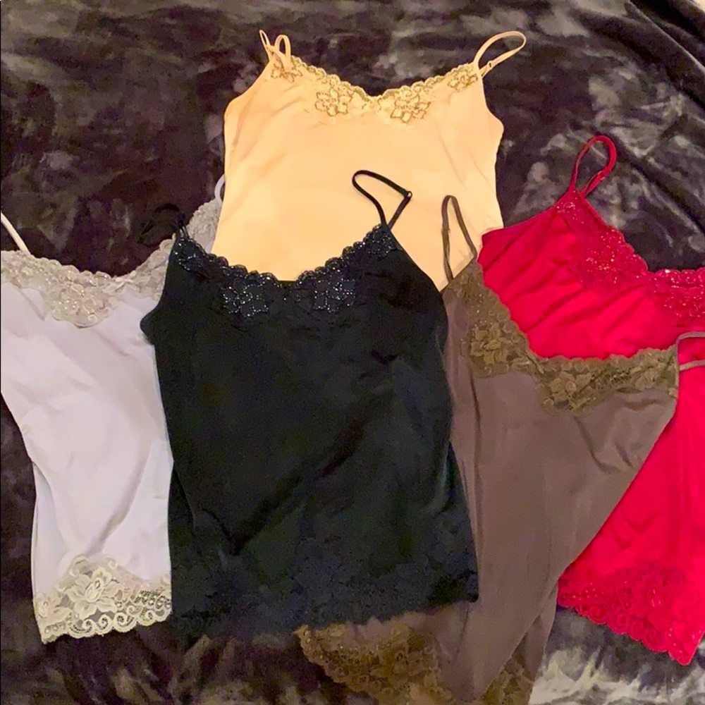 Assorted Colored Lace Camis